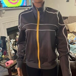 lululemon athletica Gray Jacket with Yellow Accents